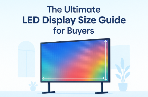 led display size