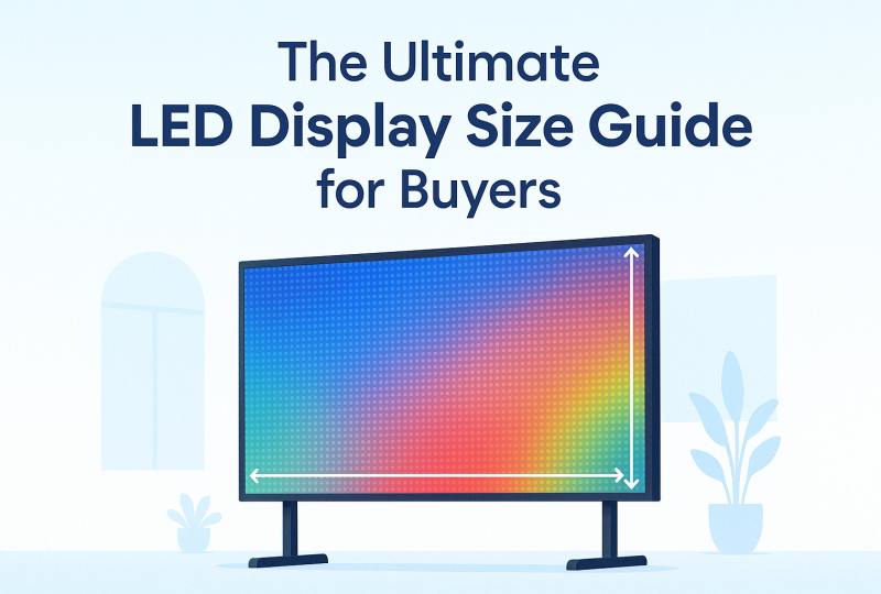 led display size